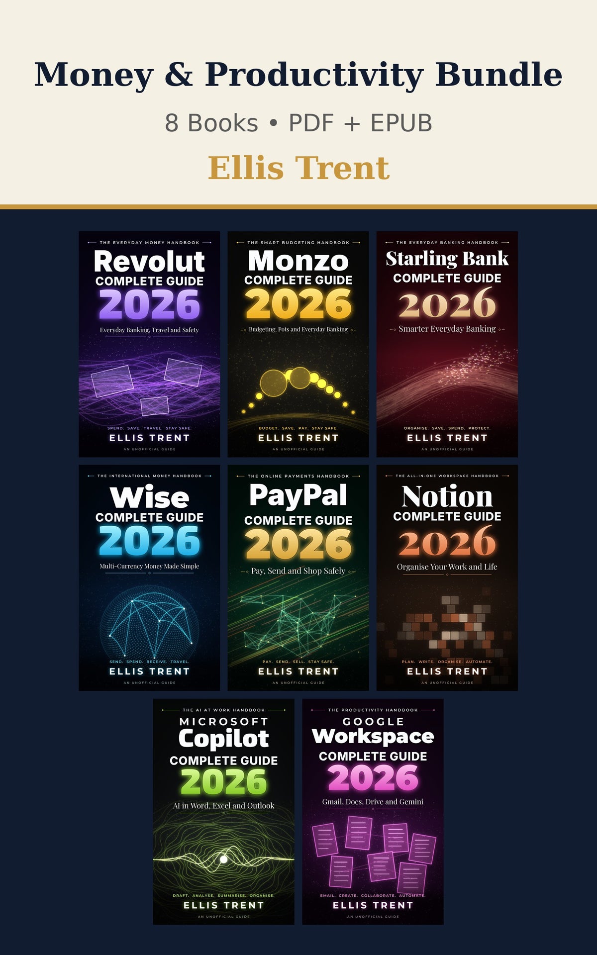 Ellis Trent Money & Productivity Bundle (8 Books)