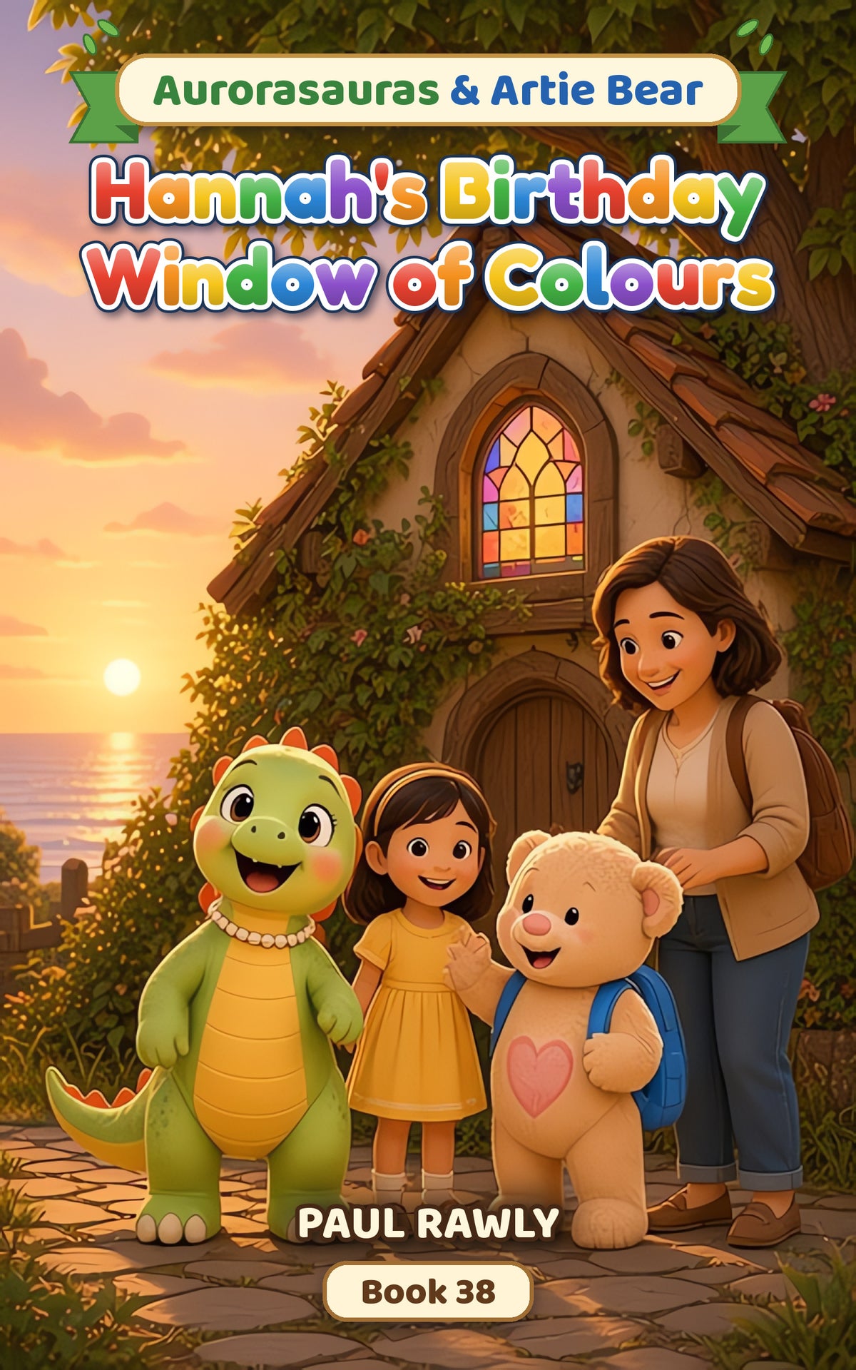 Hannah's Birthday Window of Colours (Aurorasauras & Artie Bear, Book 38) cover