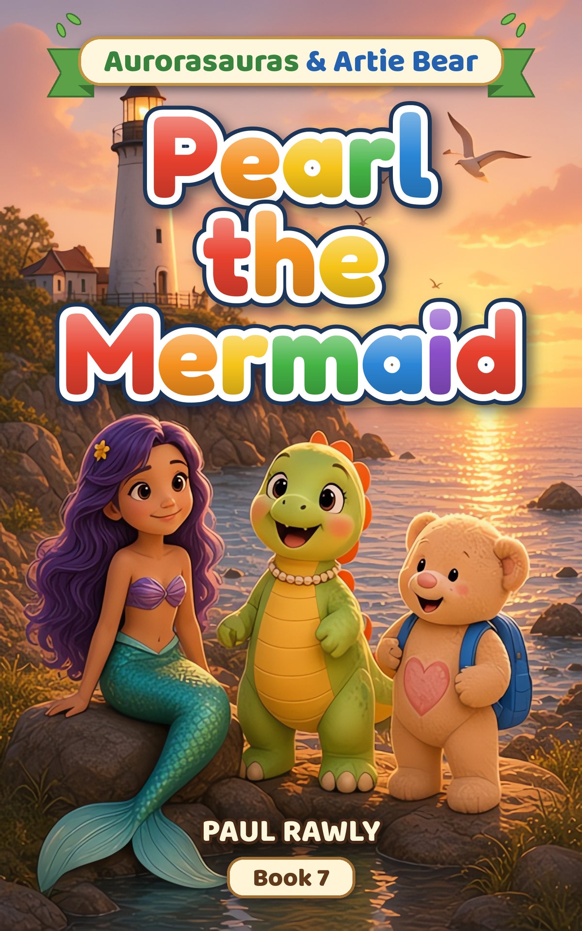 Pearl the Mermaid (Aurorasauras & Artie Bear, Book 7) cover
