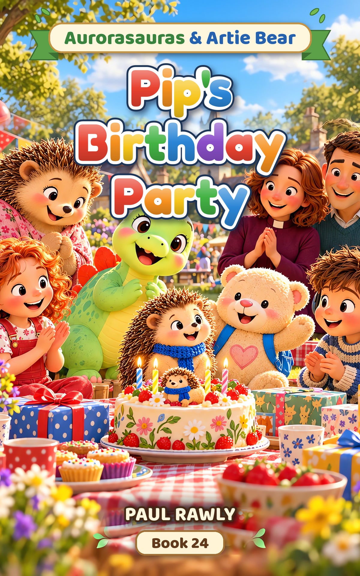 Pip's Birthday Party (Aurorasauras & Artie Bear, Book 24) cover